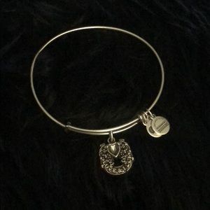 Alex and Ani Love and luck silver bracelet